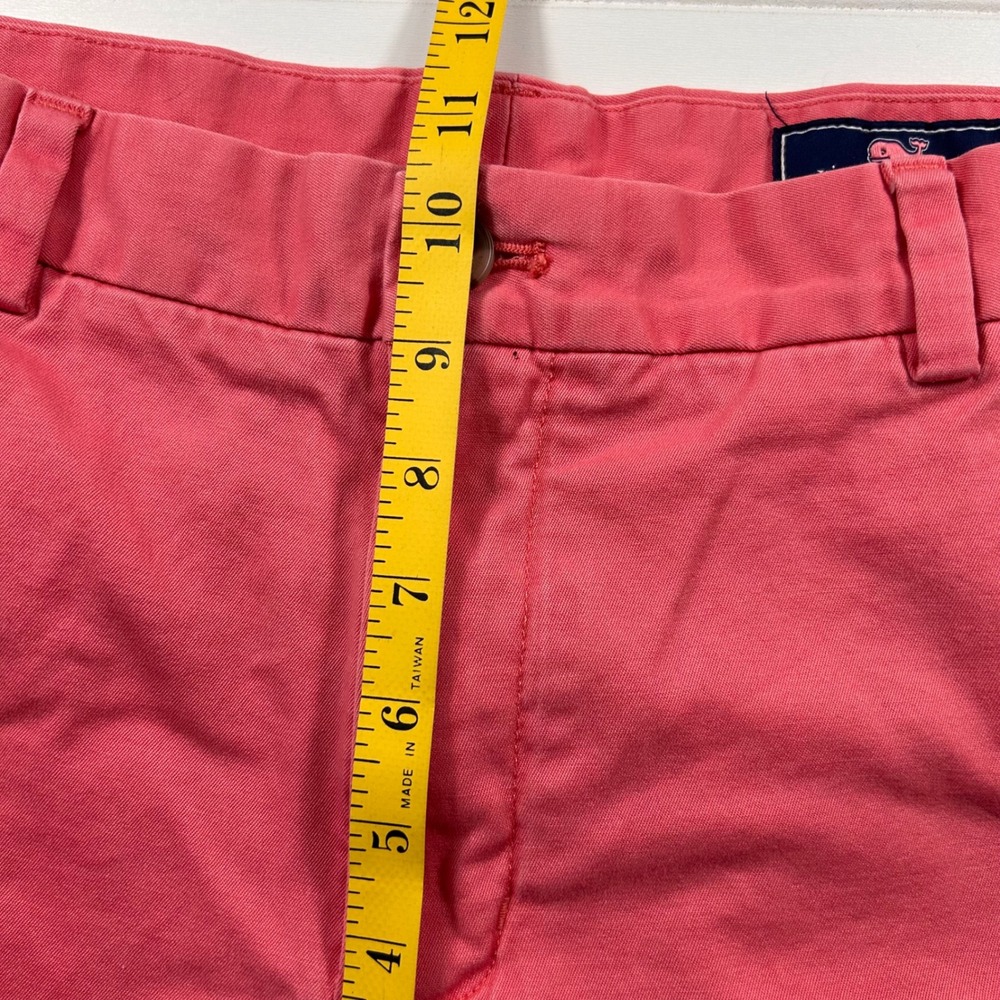Vineyard Vines Breaker Chino Shorts Mens 33 Salmon Coral Pink Stretch Flat Front - Picture 10 of 15